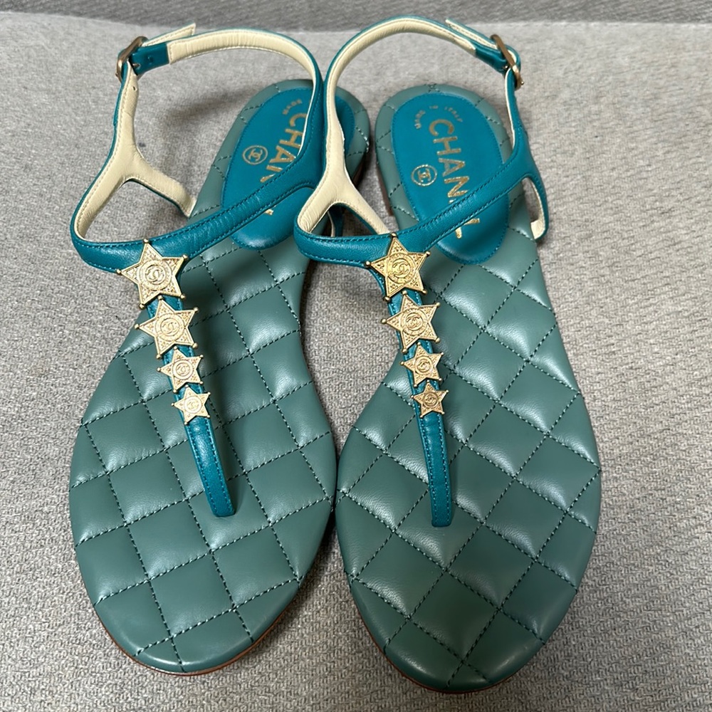 Chanel Quilted Sandals